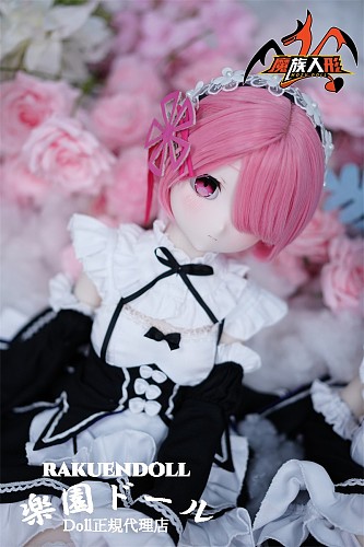 【アニメドール】Ram 85cm「ゼロから始める異世界生活」ラム 可愛い子 ソフトビニール製頭部 TPE製ボディ ミニラブドール 宣伝画像と同じ制服も付属 Mozudoll