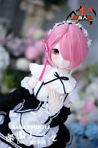 【アニメドール】Ram 85cm「ゼロから始める異世界生活」ラム 可愛い子 ソフトビニール製頭部 TPE製ボディ ミニラブドール 宣伝画像と同じ制服も付属 Mozudoll