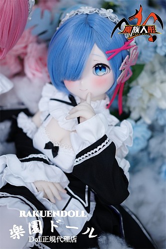 【アニメドール】Rem 85cm「Re:ゼロから始める異世界生活」レム 可愛い子 ソフトビニール製頭部 TPE製ボディ ミニラブドール 宣伝画像と同じ制服も付属 Mozudoll