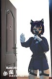 【警察官コス】DM02ヘッド＆147cm Dカップ 猫耳 ロり系 ビニールヘッド+TPEボディ Guava doll
