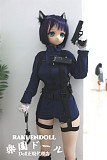 【警察官コス】DM02ヘッド＆147cm Dカップ 猫耳 ロり系 ビニールヘッド+TPEボディ Guava doll