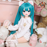 【即納・国内発送・送料無料】MOZU DOLL 85cm Aカップ 小音ちゃん ソフトビニール製頭部 TPE製ボディ 肌色＆眼球色＆メイク＆ウィッグ＆衣装は宣材写真と同じ 6kg