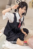 【メイド服】南溪 (Nanxi) ヘッド 1.0 メイク& 145cm Gカップ   ロリ系 人形 リアルラブドール お口の開閉機能あり 掲載画像はシリコンヘッド& TPEボディー材質 SHEdoll