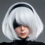 【白髪魔女】NO.24ヘッド ＆ 171cm Ｇカップ アニメキャラ 狐面 シリコンドール 等身大リアルドール Game Lady
