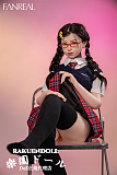 【高校生】#F9 茉(mo)ヘッド 153CM Bカップ 可愛い子 宣材写真のは髪の毛を植毛するタイプ フルシリコン製ラブドール FANREAL