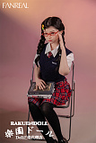 【高校生】#F9 茉(mo)ヘッド 153CM Bカップ 可愛い子 宣材写真のは髪の毛を植毛するタイプ フルシリコン製ラブドール FANREAL