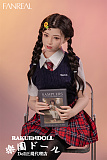 【高校生】#F9 茉(mo)ヘッド 153CM Bカップ 可愛い子 宣材写真のは髪の毛を植毛するタイプ フルシリコン製ラブドール FANREAL