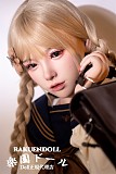 【JK風】#32小北ヘッド＆165cm Fカップ  巨乳ロリ 軽量ドール フルシリコン製  口開閉機能+リアル口腔付き ギャル系ラブドール セクシー 高級シリコン頭部 パートナードール FUDOLL