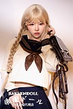 【JK風】#32小北ヘッド＆165cm Fカップ  巨乳ロリ 軽量ドール フルシリコン製  口開閉機能+リアル口腔付き ギャル系ラブドール セクシー 高級シリコン頭部 パートナードール FUDOLL