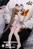 【アニメドール】3.5kg ミニドール 65cm 比奈ちゃん ソフトビニール製頭部 シリコン製 ボディ 宣伝画像と同じ制服も付属 Mozudoll