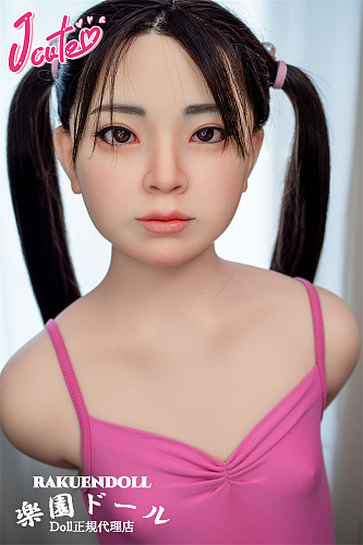 【ロり系】羽純ヘッド（植毛タイプ） ＆ 137cm バスト平 LL団 ビキニ フルシリコンドール 可愛い女の子  J cute