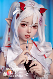 【高クオリティ版塗装加工選択可！ハロウィーン祭り】朵朵2.0ヘッド& 148cm Dカップ  口開閉機能付き 等身大リアルラブドール 宣材写真はフルシリコン製 SHEdoll