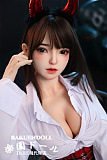 【可愛い悪魔登場！】洛水（luoshui）ヘッド＆163cm Fカップ  ハロウィーン祭り フルシリコン製ラブドール リアルメイク無料付き  JYDOLL