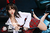 【可愛い悪魔登場！】洛水（luoshui）ヘッド＆163cm Fカップ  ハロウィーン祭り フルシリコン製ラブドール リアルメイク無料付き  JYDOLL