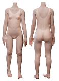 【ロり系】羽純ヘッド（植毛タイプ） ＆ 137cm バスト平 LL団 フルシリコンドール 可愛い女の子  J cute