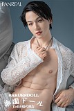 【新作】男性ラブドール！Kevinヘッド＆173cm 35kg 一体式ペニス 筋肉タイプ リアルメイク付き fanreal doll フルシリコンラブドール