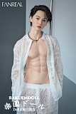【新作】男性ラブドール！Kevinヘッド＆173cm 35kg 一体式ペニス 筋肉タイプ リアルメイク付き fanreal doll フルシリコンラブドール