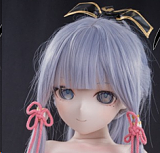 MOZU DOLL 130cm 灵华（linhhua） ちゃん 新作 可愛いロリ 神里綾華コス ビニール製頭部+TPE製頭部 TPE製ボディ アニメドール