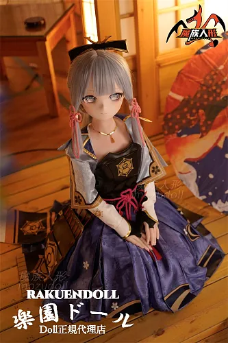 MOZU DOLL 130cm 灵华（linhhua） ちゃん 新作 可愛いロリ 神里綾華コス ビニール製頭部+TPE製頭部 TPE製ボディ アニメドール