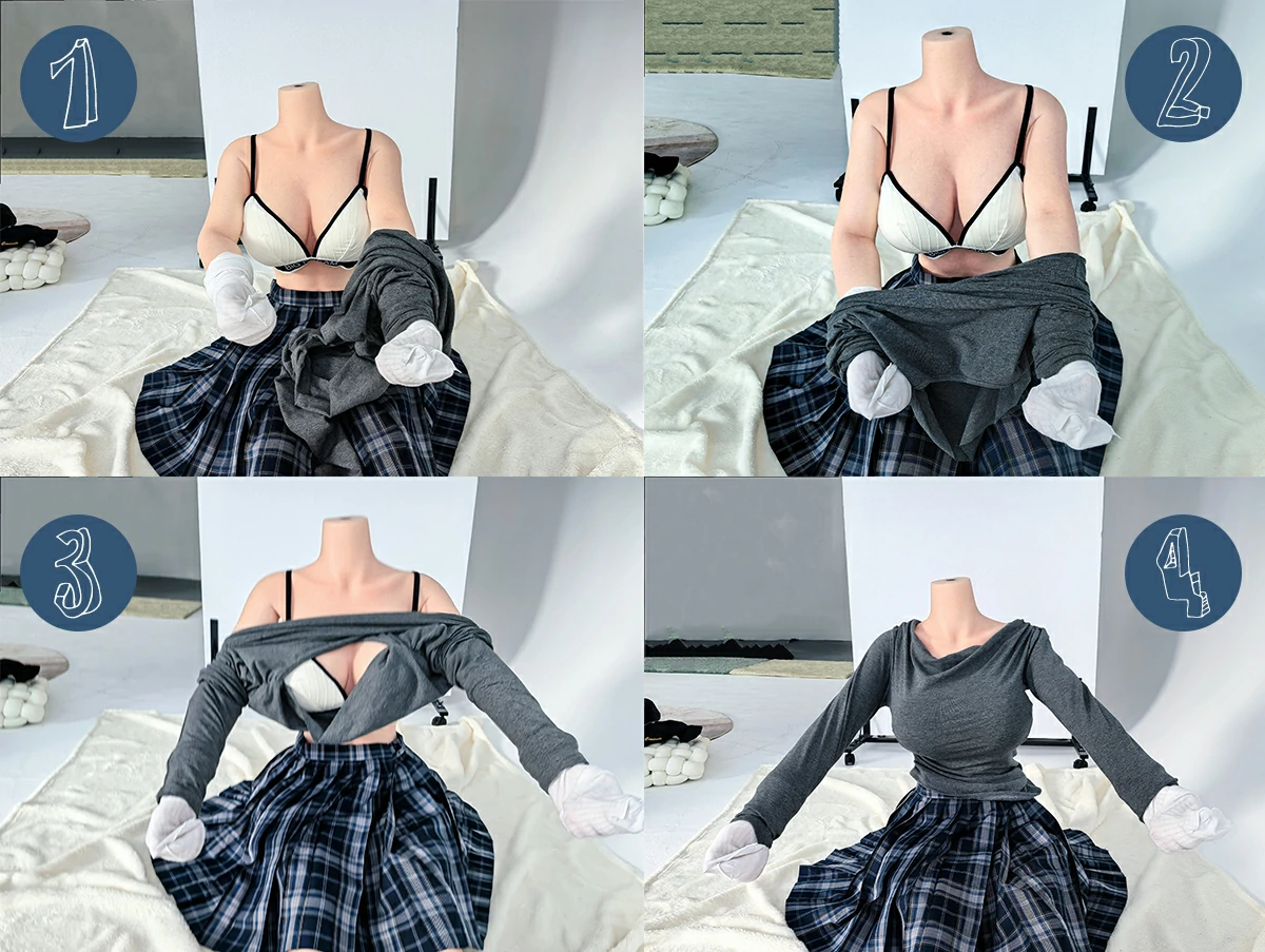 ドール アダルト 長袖の着せ替え方