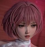 Houyu後遇 伊娃eva 150cm Eカップ 23kgの軽量ダッチワイフ 青いショートヘアの可愛い女の子 フルシリコン製ラブドール