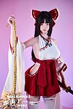 FUdoll J024ヘッド 157cm Fカップ 巨乳 ラブドール 等身大リアルドール 宣材写真は口開閉機能付き シリコン頭部+TPEボディ