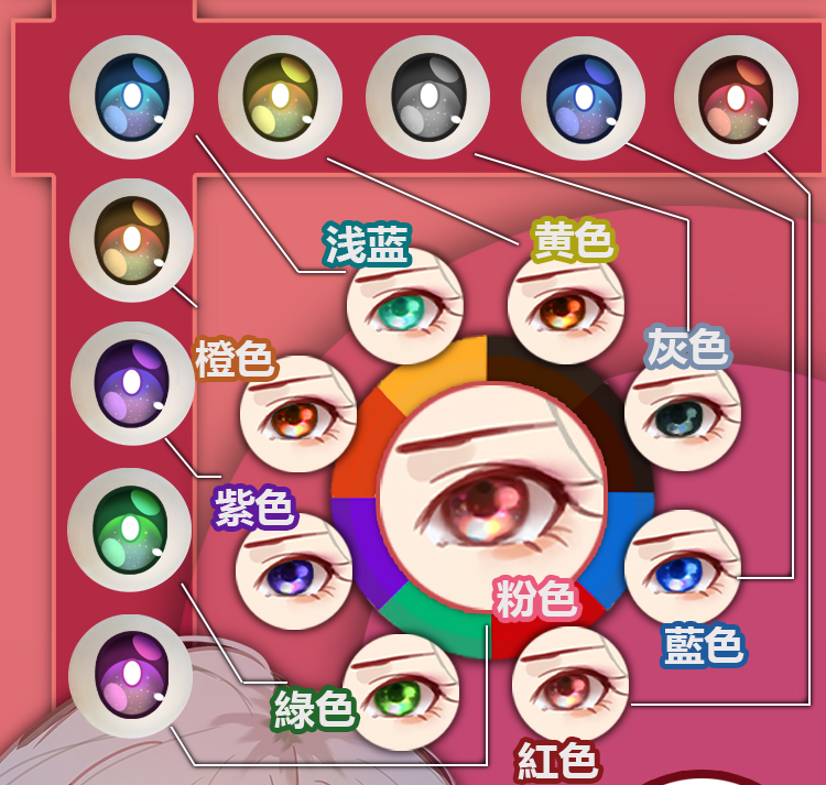 漫画エッチラブドール ElsaBabeの眼球カラー