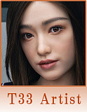 【爆撃機】 T33Migaoヘッド&155cm Hカップ 清純系 高校生 宣材写真のはArtist Make up&RRS+メイクボディ  リアルドール カスタムメイク／エアバッグ包み込み式膣／波打つお尻／穴サイズ／ボディACE極ソフト選択可 Artist Makeup ラブドール 等身大ドール  Top-Sino