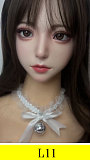 realgirl Lシリーズ(A工場) L4ヘッド シリコンヘッド 単品 青い髪の美少女 中性的な雰囲気 145-170cmボディに適用可能 M16ジョイントで接続 ダッチワイフ