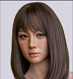 MMXDOLL 梦涵（Menghan）ヘッド 165cm等身大 Eカップ  現代的クールビューティータイプ 宣材写真はリアルメイクのフルシリコン製等身大リアルドール