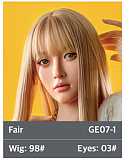 ZELEXdoll 欧米風リアルダッチワイフ GE86ヘッド ＆ 165cm新型165X F-cup シリコンドール
