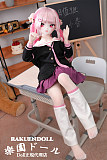 猫耳付きピンク髪JK制服美少女フィギュア（115cm）