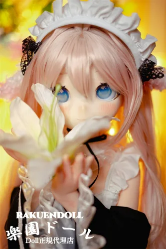 MW Girl(魔物姫)   优米ヘッド 85cm 5.5Kgだけ メイド服＆ピンク髪 フィギュア ソフトビニール製頭部 アニメドールTPE製ボディ 宣材写真と同じ制服も付属