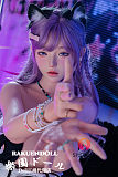 紫髪と猫耳が特徴のshedollラブドール江小婉の上半身アップ画像