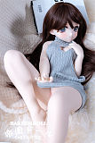 脚を揃えて座る癒し系キャラクター ミニサイズダッチワイフ