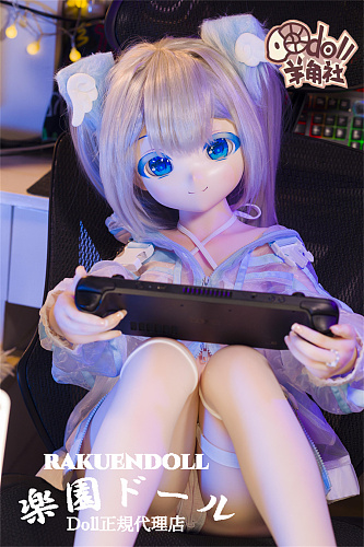羊角社Croissant Doll 猫ちゃん＆132cmバスト大ボディ 可愛いアニメラブドール ビニールヘッド+S-TPEボディ 水着を着てるダッチワイフ