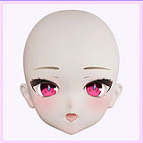 MW Girl(魔物姫)  小春（はる）ヘッド 115cm バスト小 猫耳×ピンク髪の美少女フィギュア フルシリコン製フィギュア アニメドール 宣材写真と同じ制服も付属