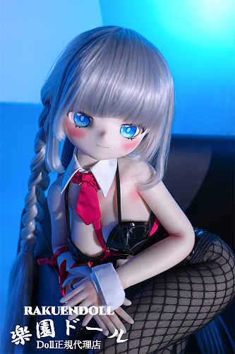 MW Girl(魔物姫)  柚湖ちゃんヘッド 85cm 7kgだけ 銀色髪フィギュア ソフトビニール製頭部 アニメラブドール シリコン製ボディ 宣材写真と同じ制服も付属
