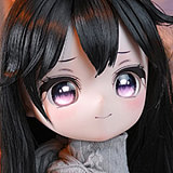 MW Girl(魔物姫)   优米ヘッド 85cm 5.5Kgだけ フィギュア ソフトビニール製頭部 アニメドールTPE製ボディ 宣材写真と同じ制服も付属