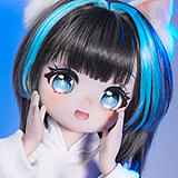MW Girl(魔物姫)   优米ヘッド 85cm 5.5Kgだけ フィギュア ソフトビニール製頭部 アニメドールTPE製ボディ 宣材写真と同じ制服も付属