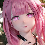 MW Girl(魔物姫)  爱莉ちゃん 138cm 爆乳 ピンクヘアのお姉さん系フィギュア 宣材写真はtpe製ボディ＋シリコンヘッド アニメドール