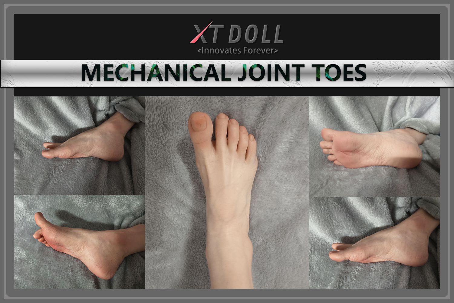 セックス ドール XTDOLL 足指関節 人間の足にさらに近づけ