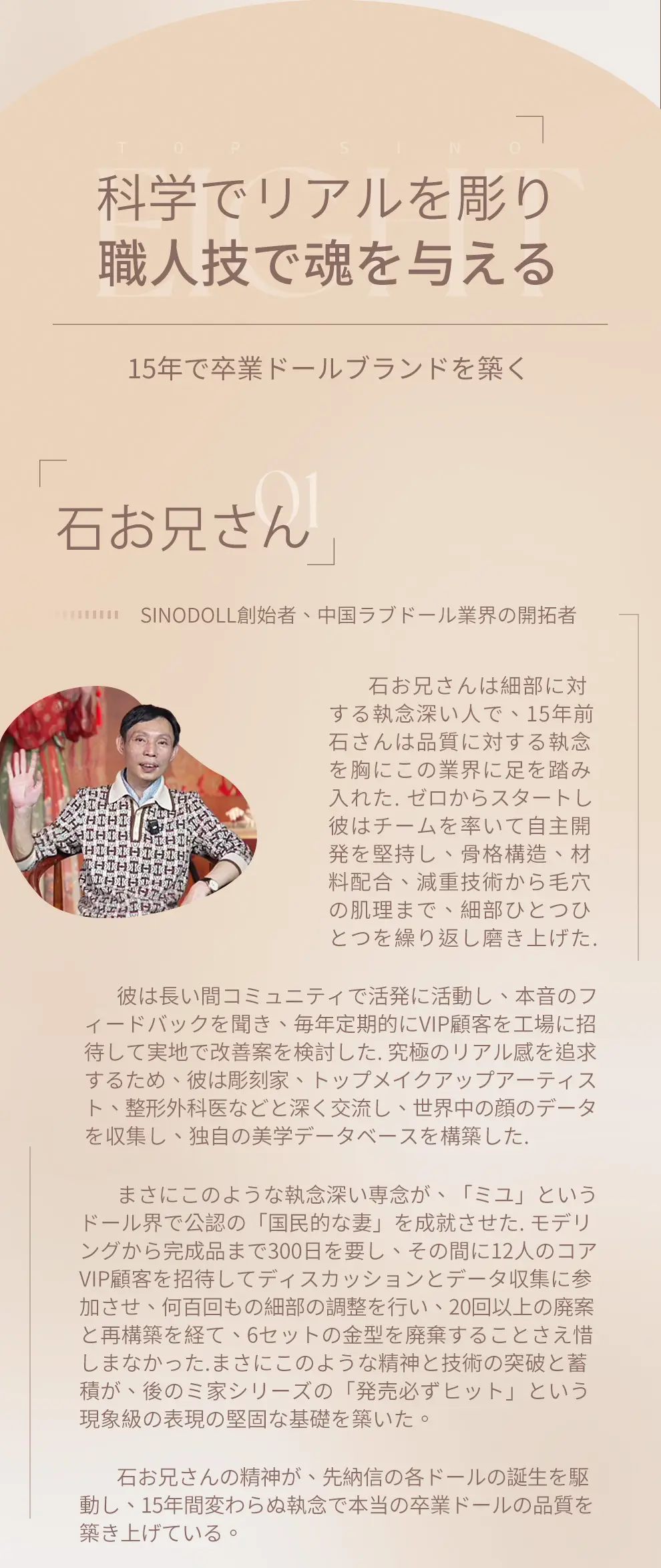 Top Sino の 社長について real doll