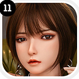 SHEDOLL 江小梨（リナ）ヘッド  152cm②（足が長いタイプ） AAカップ 地雷系リアル ドール 宣材写真は高クオリティ版塗装加工付きフルシリコンアダルトドール カスタマイズメイク