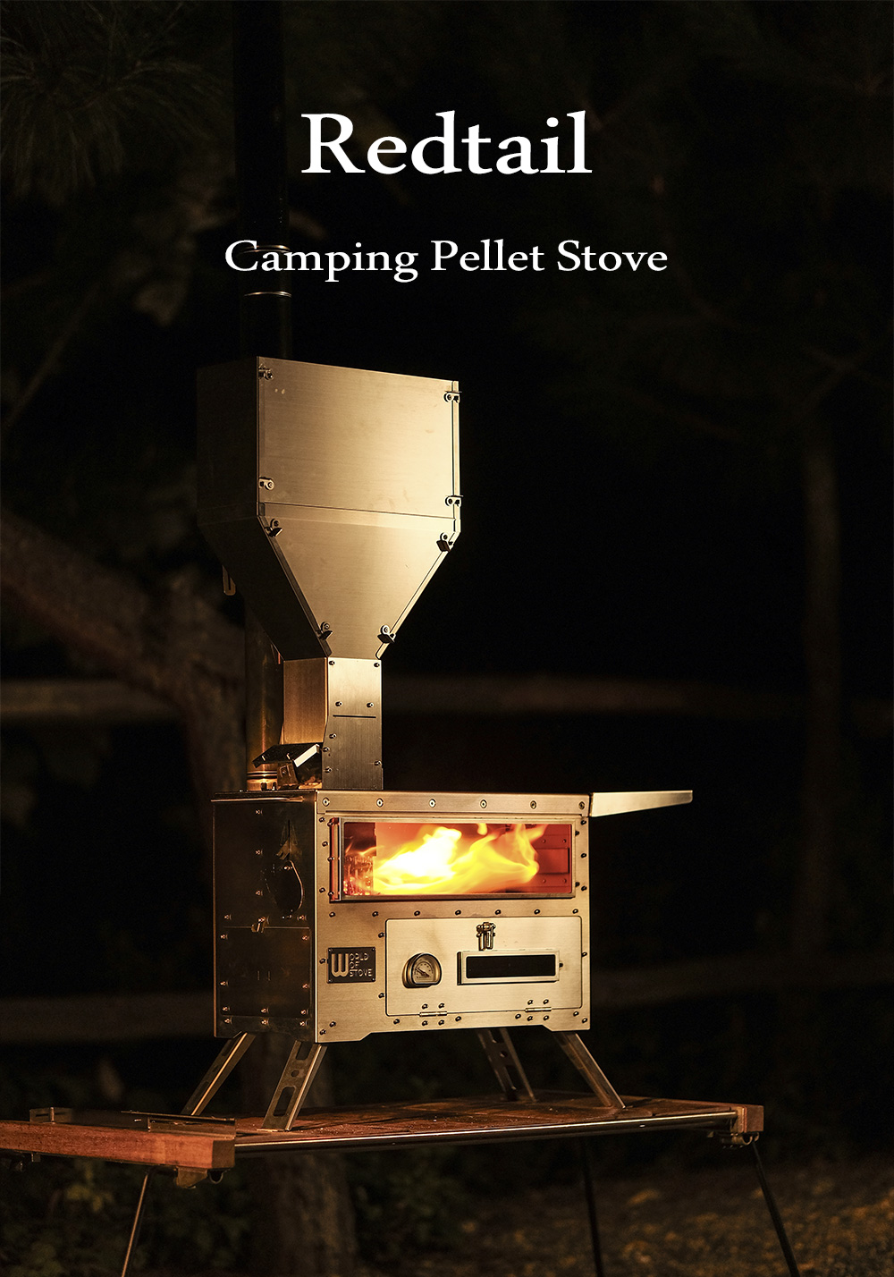 redtail camping pellet stove