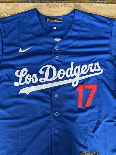 Shohei Ohtani Jersey NEW Mens Large Blue City Connect Los Angeles Dodgers