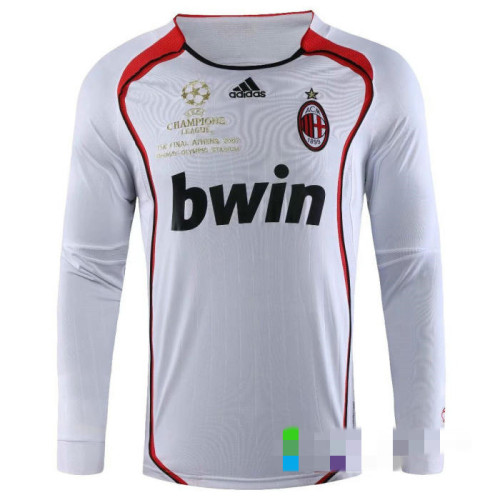 AC Milan 2006/2007 Away LS Retro Soccer Jerseys