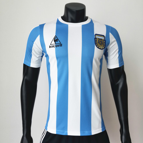 Argentina 1986 Home Retro Soccer Jerseys