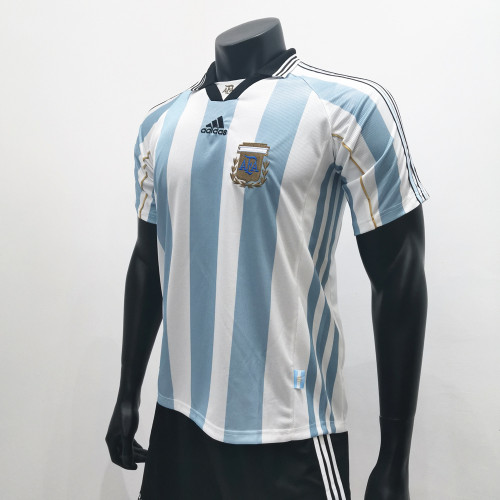 Argentina 1998 Home Retro Soccer Jerseys