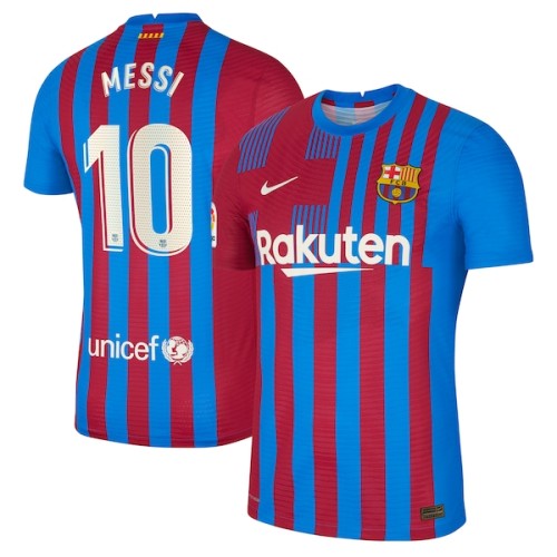 Lionel Messi Barcelona Nike 2021/22 Home Player Jersey - Blue